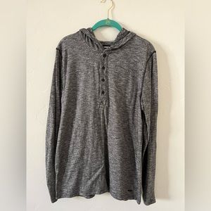 Express long sleeve hooded Henley
